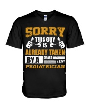 Sorry This Guy Taken By Pediatrician V-Neck T-Shirt tile