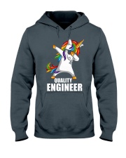 Quality Engineer Unicorn Dabbing Hooded Sweatshirt tile