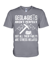 Geologists Aren't Perfect V-Neck T-Shirt tile