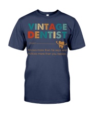 Vintage Dentist Knows More Than He Says Premium Fit Mens Tee thumbnail