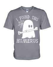 I Found This Humerus Anesthesiologist V-Neck T-Shirt tile