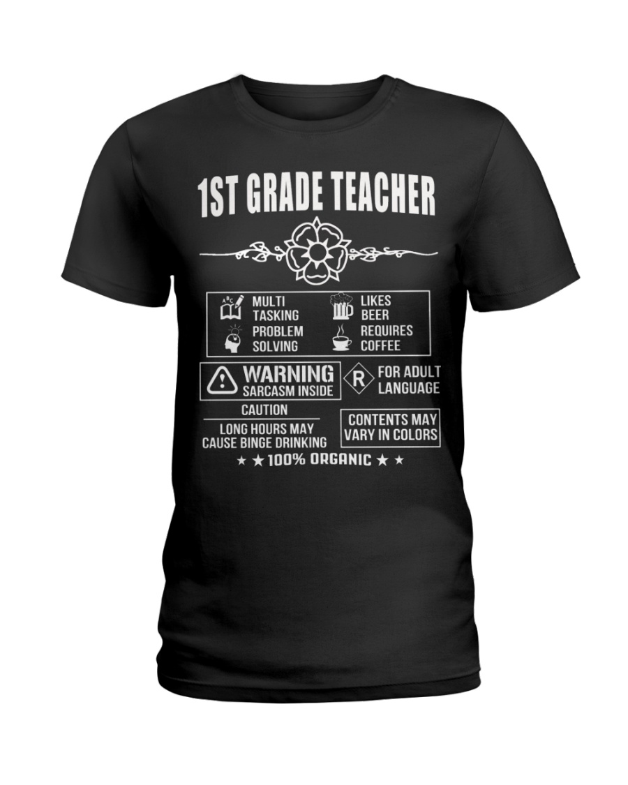 Multi Tasking 1st Grade Teacher Ladies T-Shirt