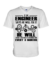 If Engineer Say Fix It He Will V-Neck T-Shirt tile
