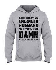 Looking At My Engineer Husband For Wife Hooded Sweatshirt front