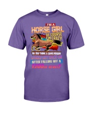 I'm Horse Girl Of Course I'm Crazy Premium Fit Mens Tee tile