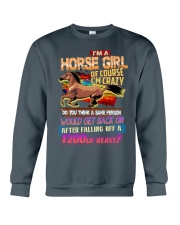 I'm Horse Girl Of Course I'm Crazy Crewneck Sweatshirt tile