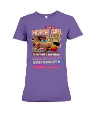 I'm Horse Girl Of Course I'm Crazy Premium Fit Ladies Tee tile