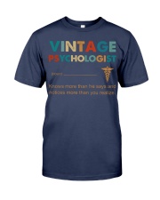 Vintage Psychologist Knows More Than He Says Premium Fit Mens Tee thumbnail