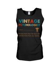 Vintage Psychologist Knows More Than He Says Unisex Tank thumbnail