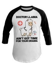 Doctor Llama Funny Gift For Hardworking Doctor Baseball Tee tile