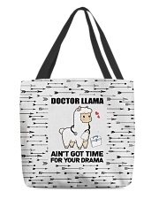 Doctor Llama Funny Gift For Hardworking Doctor All-Over Tote tile