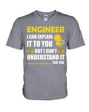 Engineer I Can Explain It To You V-Neck T-Shirt tile