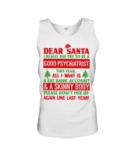 Dear Santa Good Psychiatrist Unisex Tank tile