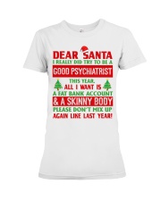 Dear Santa Good Psychiatrist Premium Fit Ladies Tee tile