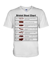 Bristol Stool Medical Poop Chart Nursing Gift V-Neck T-Shirt tile
