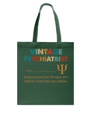 Vintage Psychiatrist Knows More Than He Says Tote Bag thumbnail