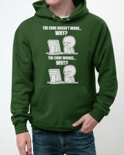 Programmer Code Works Why Meme Hooded Sweatshirt apparel-hooded-sweatshirt-lifestyle-front-50