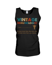 Vintage Immunologist Knows More Than She Says Unisex Tank thumbnail