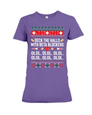 Funny Nurse Christmas Shirt Ugly Xmas Premium Fit Ladies Tee tile