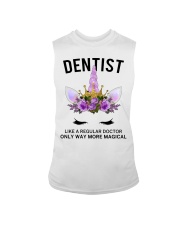 Dentist Like Regular Doctor Unicorn Flower Gift Sleeveless Tee tile