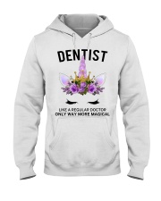 Dentist Like Regular Doctor Unicorn Flower Gift Hooded Sweatshirt tile
