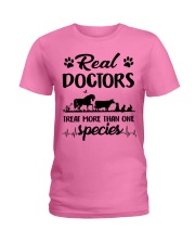Real Doctors Treat More Than One Species Ladies T-Shirt tile