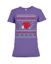 Nursing Not Tachy It's A-FIB Christmas Premium Fit Ladies Tee tile