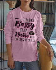 I'm Not Bossy I'm A Nurse With Leadership Skills Long Sleeve Tee apparel-long-sleeve-tee-lifestyle-06
