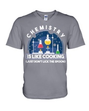 Chemistry Is Like Cooking V-Neck T-Shirt tile