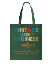 Vintage Audio Engineer Knows More Than She Says Tote Bag thumbnail