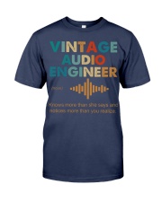Vintage Audio Engineer Knows More Than She Says Premium Fit Mens Tee thumbnail