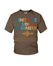 Vintage Audio Engineer Knows More Than She Says Youth T-Shirt thumbnail