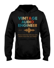 Vintage Audio Engineer Knows More Than She Says Hooded Sweatshirt front