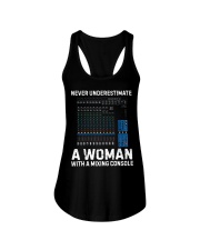 Never Underestimate A Woman With Mixing Console Ladies Flowy Tank thumbnail