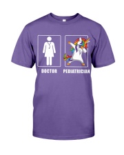 Women Pediatrician Unicorn Dabbing Cooler Doctor Premium Fit Mens Tee tile