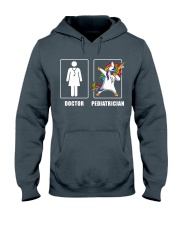 Women Pediatrician Unicorn Dabbing Cooler Doctor Hooded Sweatshirt tile