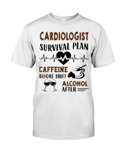 Cardiologist Survival Plan Caffeine Alcohol Premium Fit Mens Tee thumbnail