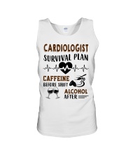 Cardiologist Survival Plan Caffeine Alcohol Unisex Tank thumbnail