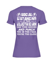 If This Electrician Can Turn Around Premium Fit Ladies Tee tile