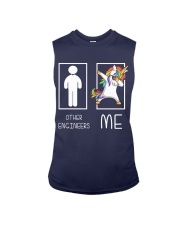 Other Engineers Me Unicorn Dabbing Engineering Sleeveless Tee tile