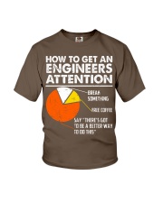 How To Get Engineers Attention Coffee Gift Youth T-Shirt tile