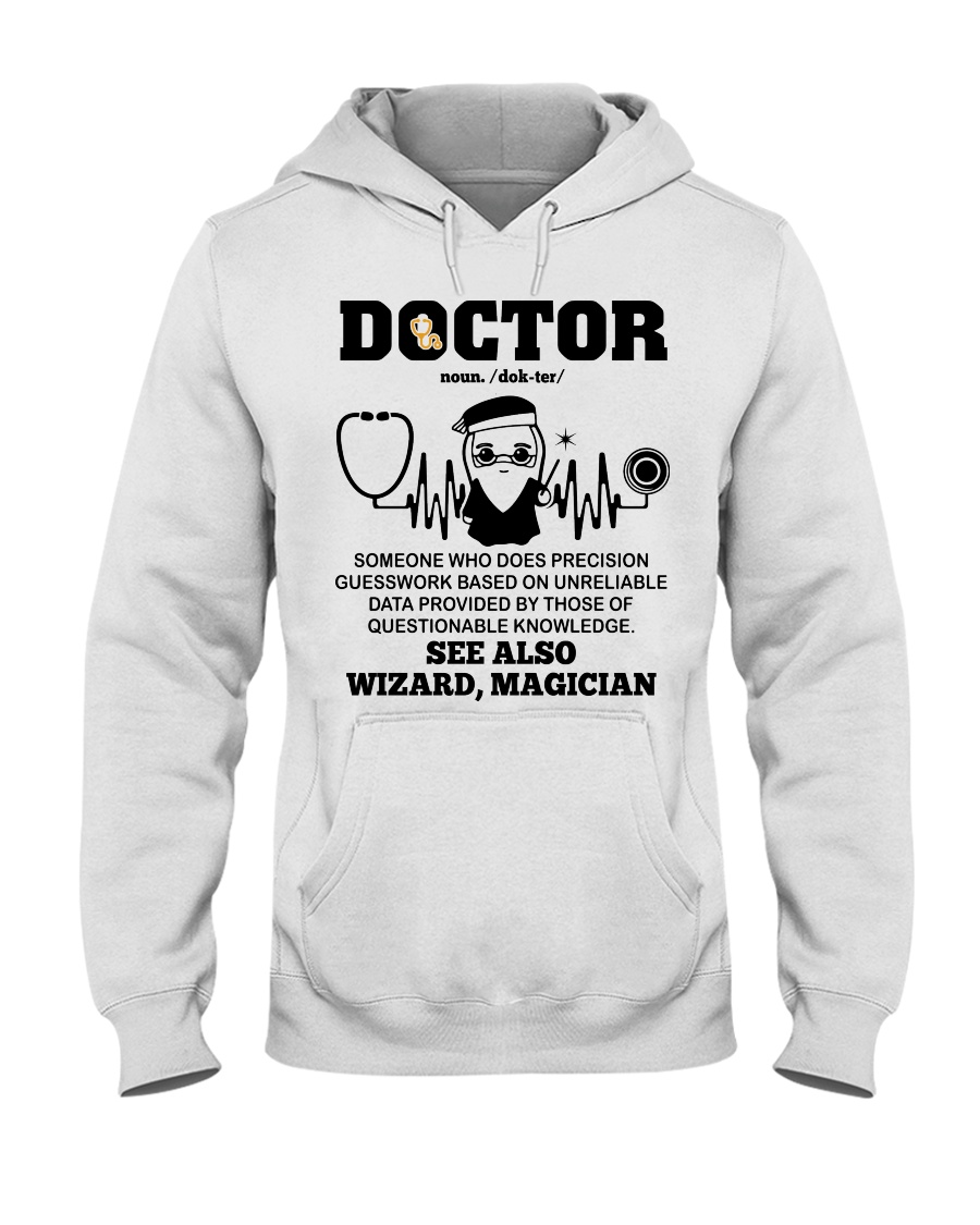 Doctor Noun See Also Wizard Magician Hooded Sweatshirt