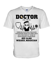 Doctor Noun See Also Wizard Magician V-Neck T-Shirt thumbnail