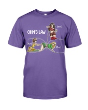 Ohm's Law Electricity Anime Electrical Engineer Premium Fit Mens Tee tile