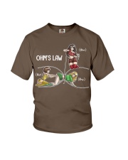 Ohm's Law Electricity Anime Electrical Engineer Youth T-Shirt tile