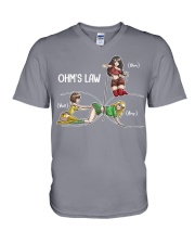 Ohm's Law Electricity Anime Electrical Engineer V-Neck T-Shirt tile