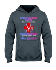 Knows More Than She Says Operating Room Nurse Hooded Sweatshirt tile