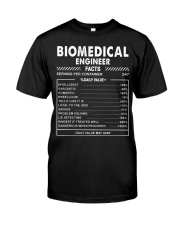 Biomedical Engineer Fact Hardworking Funny Gift Classic T-Shirt front
