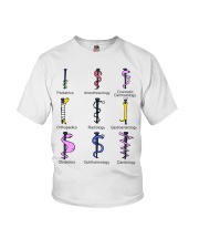 Medicine Caduceus Snake Funny Doctor Medicine Gift Youth T-Shirt tile