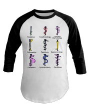 Medicine Caduceus Snake Funny Doctor Medicine Gift Baseball Tee tile